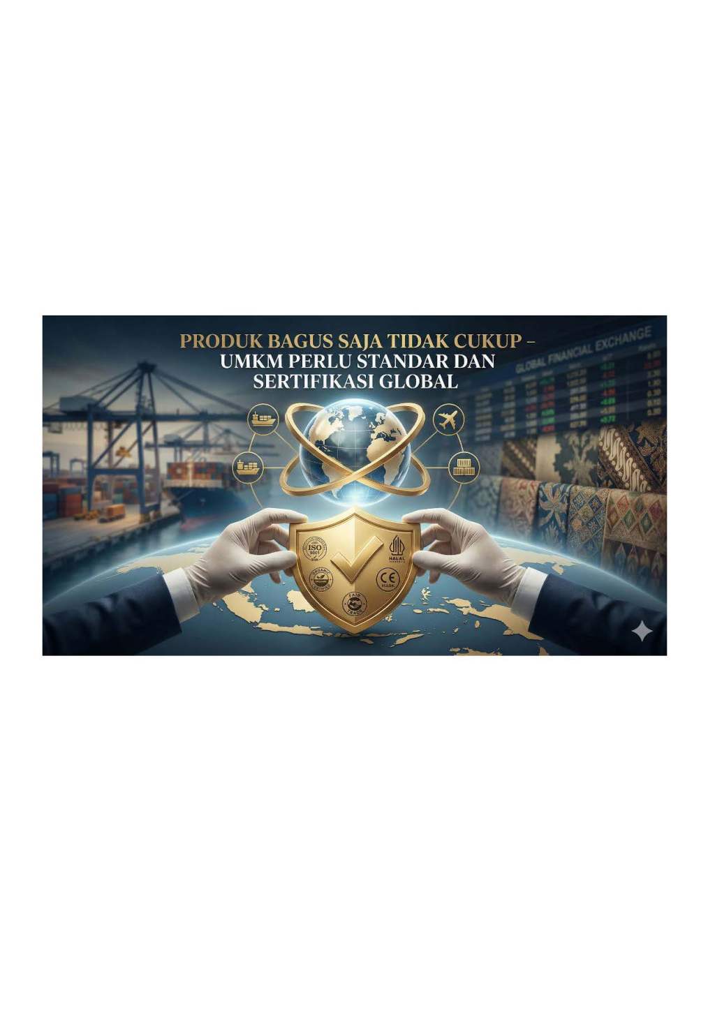 Produk Bagus Saja Tidak Cukup – UMKM Perlu Standar dan Sertifikasi&nbsp;Global