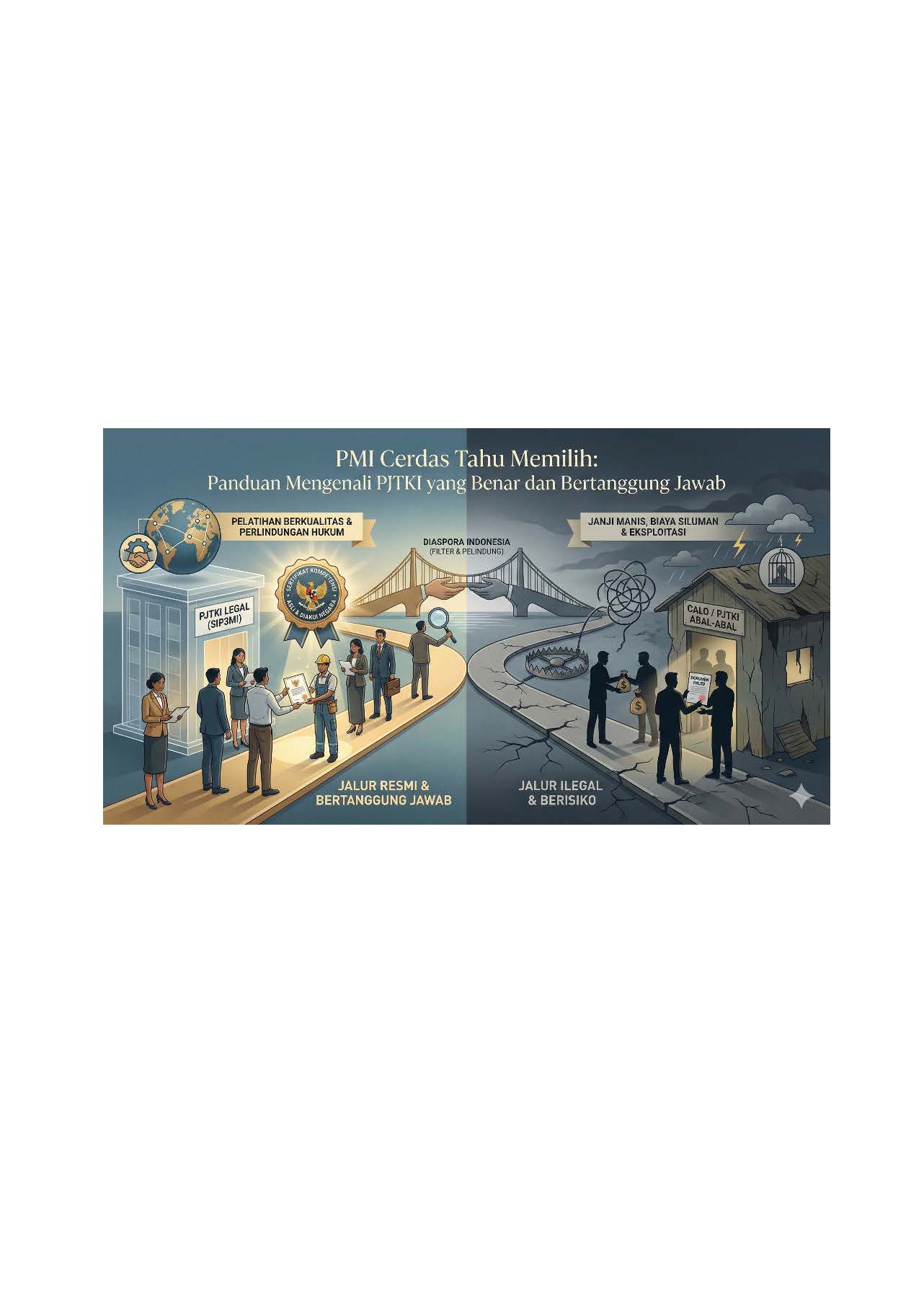 PMI Cerdas Tahu Memilih: Panduan Mengenali PJTKI yang Benar dan Bertanggung&nbsp;Jawab