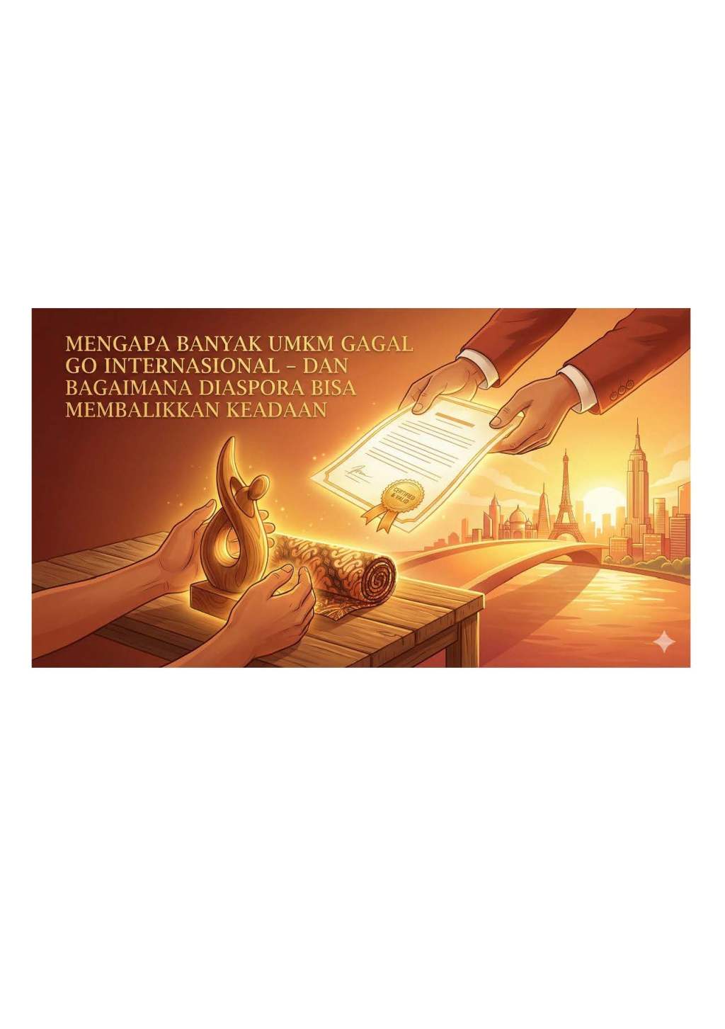 Mengapa Banyak UMKM Gagal Go Internasional – dan Bagaimana Diaspora Bisa Membalikkan&nbsp;Keadaan