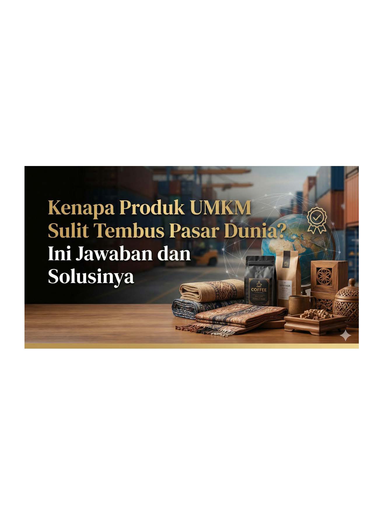 Kenapa Produk UMKM Sulit Tembus Pasar Dunia? Ini Jawaban dan&nbsp;Solusinya